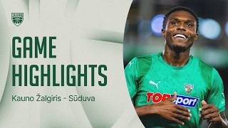 FK Kauno Žalgiris – Sūduva | Game Highlights | 2026.09.09