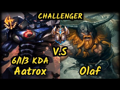 GEN.G Peanut (AATROX) vs OLAF - 6/1/3 KDA JUNGLE CHALLENGER GAMEPLAY - KR