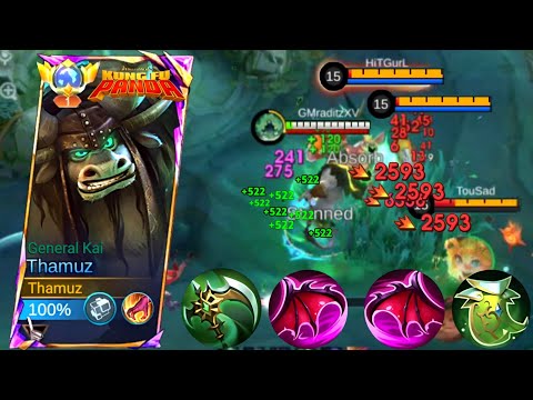 "NEW META THAMUZ 🔥 FULL LIFESTEAL DEMON BUILD!"THAMUZ BEST BUILD 2025