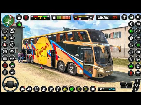 New Euro Coach Simulator || Realistic Indian Offroad Bus Driving 3D ||Bus Game Andriod Gameplay 2026