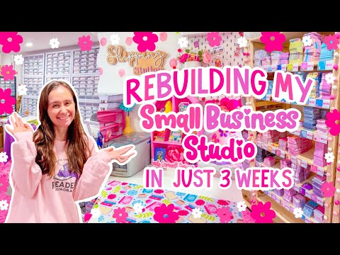 I Completely Rebuilt My Small Business Studio From Scratch in 3 Weeks! 🩷 Small Business Studio Vlog