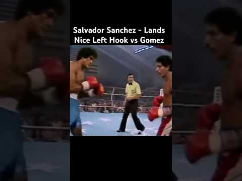 Salvador Sanchez – Lands Nice Left Hook vs Gomez