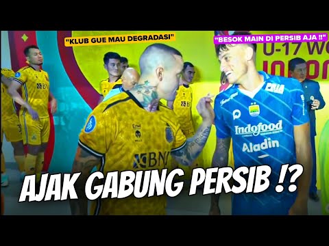 Keakraban Eks Serie A Stefano Beltrame & Nainggolan di Laga Persib melawan Bhayangkara FC