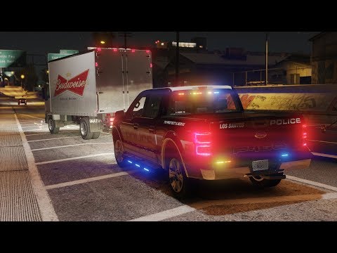 LSPDFR - Day 834 - Budweiser Truck Pulled Over