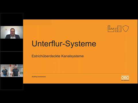 OBO Bettermann Estrichüberdecktes Kanalsystem - Das Webinar