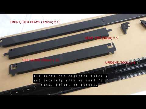 Assembly Instructions for 180 x 90 x 40cm Boltless Shelving Unit