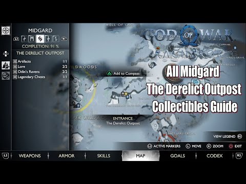 God of War Ragnarök All Midgard The Derelict Outpost Collectibles Guide