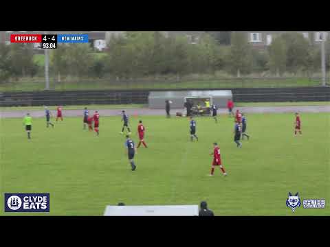 LIVE: Greenock Juniors 4-4 New Mains - WOSFL B - 02/10/21