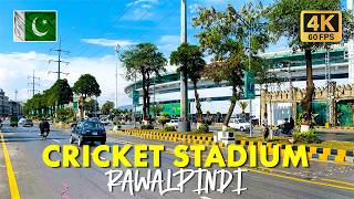 🇵🇰 Rawalpindi Cricket Stadium: Walking Tour of Market, Culture, and Lifestyle in 4K