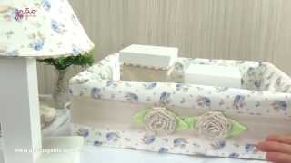 Quarto para Bebê Sem Cama Babá Primavera Baby Azul | Ref: 47855