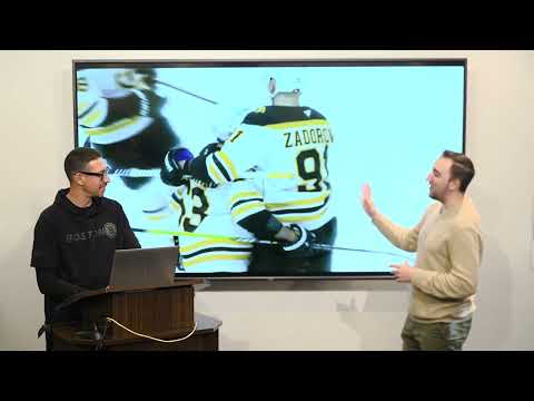 Eric Russo talks with Bruins assistant coach, Chris Kelly, to break down Brad Marchand's goal vs DET
