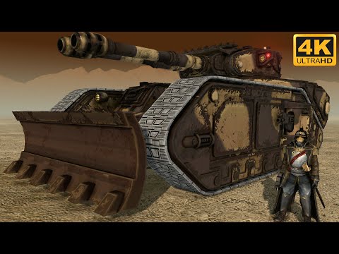 WARHAMMER 40K MASSIVE BATTLE - Death Korps of Krieg vs Necrons (4K, Cinematic)