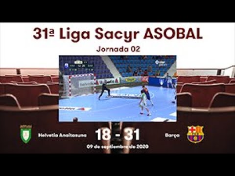 31ª Liga Sacyr ASOBAL J02: Helvetia Anaitasuna - Barça 18-31