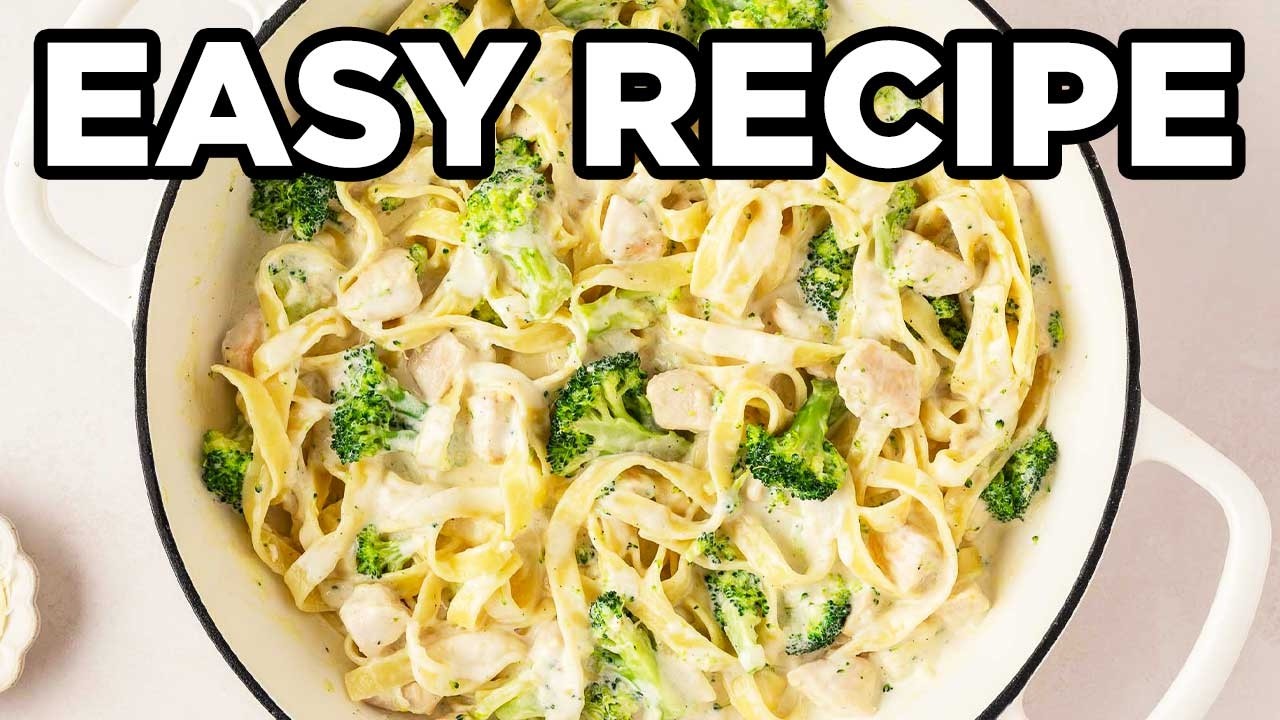 Creamy Chicken Broccoli Alfredo | 30 Minute Recipe