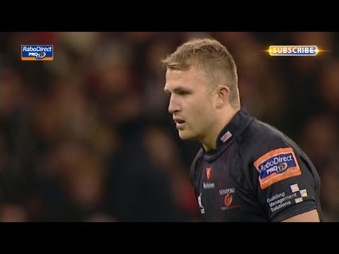 Tom Prydie 56 min Penalty Levels the Game, Dragons v Scarlets 30th March 2013