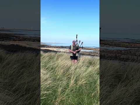 Mist Covered Mountains- Bagpipes by Barns Ness Lighthouse