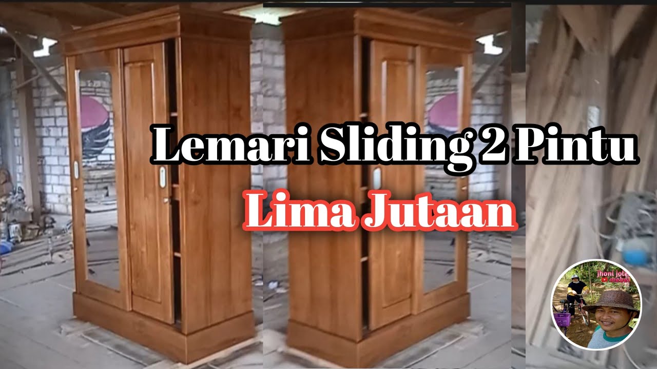 REVIEW LEMARI SLIDING 2 PINTU HARGA 5 JUTAAN