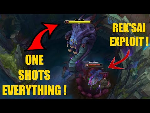 Rek'Sai EXPLOIT BUG / SCRIPT MELTS EVERYTHING to %3 HP | LEAGUE OF LEGENDS