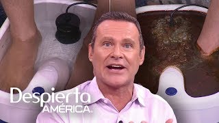 Alan Tacher desintoxica su cuerpo a través de los pies (y así fue el resultado)
