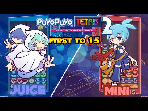 Puyo Puyo Tetris 2 -[Puyo Puyo] Juice (Yu & Rei) vs mini (Sig) FT15