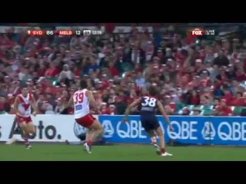 Jeremy Howes takes mark of the year contender Rnd 8 2012