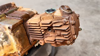 Cylinder Head of 1978 Engine Honda Super Cub C50 Restoration