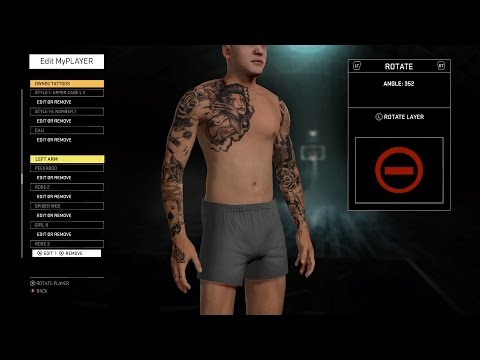 NBA 2K16 My Career Tutorials - My Tattoos Pt. 2 (Update)