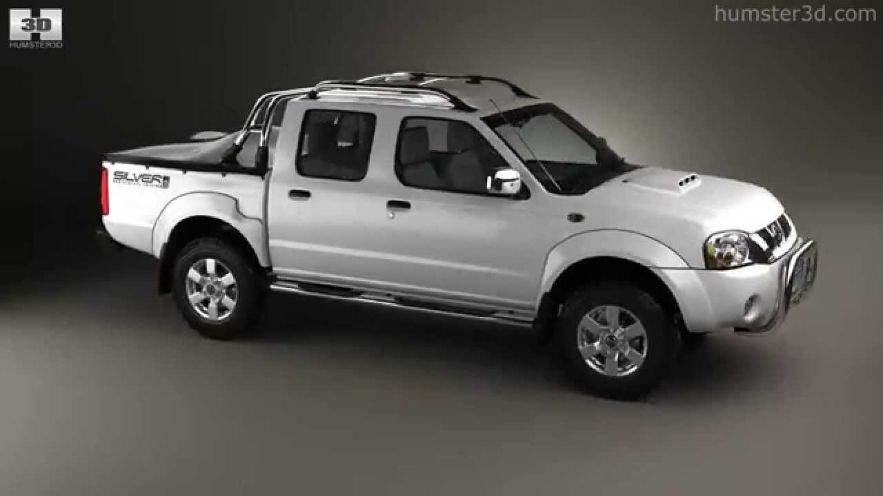Nissan Navara (NP300) Double Cab Hardbody Silver 2013 by 3D model store Humster3D.com