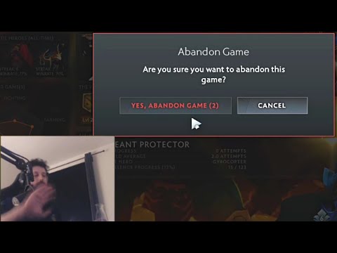 Gorgc Rage quit and Abandoned in Just 7mins - Dota 2