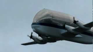 preview picture of video 'NASA Suppy Guppy fly by at Paine Field, Everett, WA June 30, 2012'