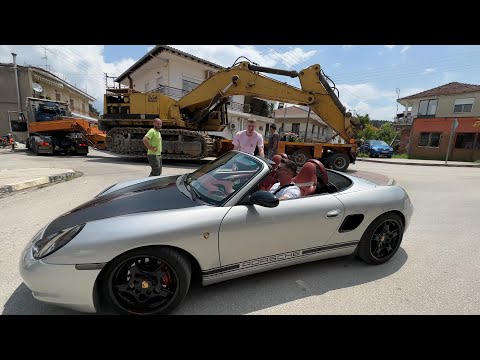 Loading & Transporting The Caterpillar 245B Excavator - Fasoulas Heavy Transports - 4K