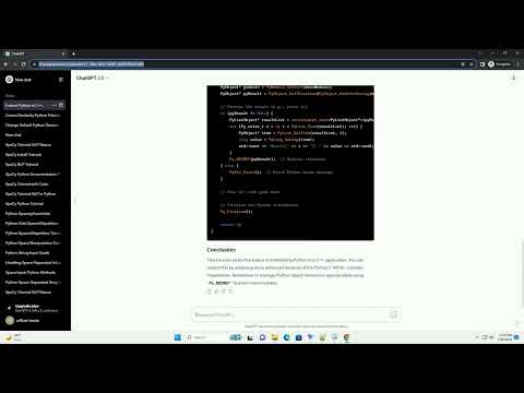 Embedding Python C