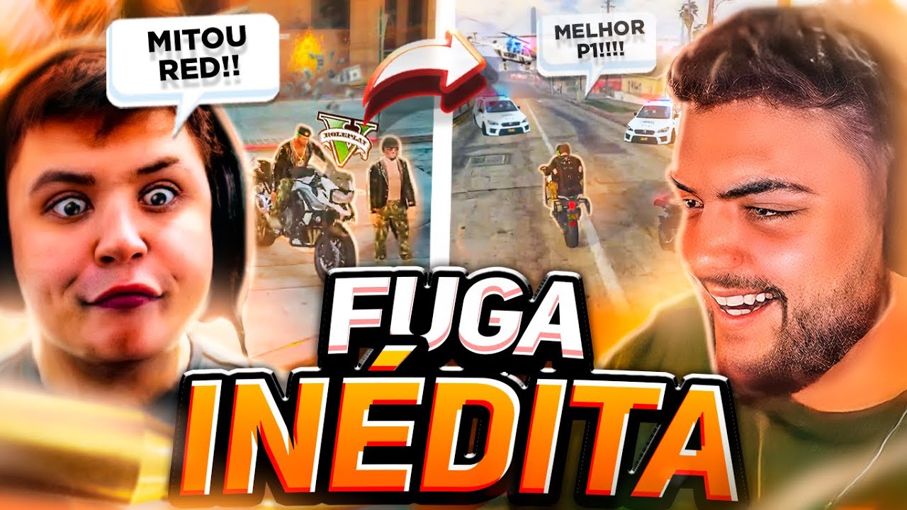 FUGA DA POLÍCIA TODA DA CIDADE, COM PAULINHO O LOKO! GTA RP