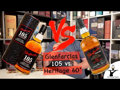 Glenfarclas Heritage 60° vs 105 CS comparison