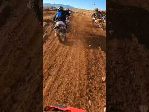 Crash in the first corner Mesquite GP #racing #motovlog #crash #fail #motorcycle #dirtbike #shorts