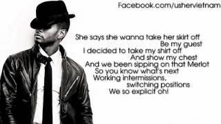 Usher - Lemme See ft. Rick Ross [Lyrics Video]