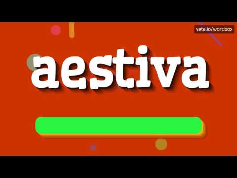 HOW TO SAY AESTIVA? #aestiva