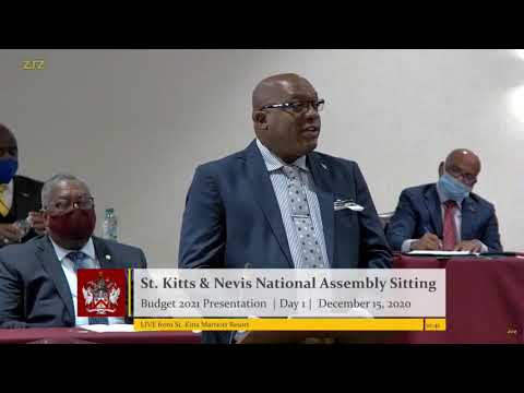 Dr. Hon. Timothy Harris presents The Appropriation (2021) Bill, 2020 December 15, 2020