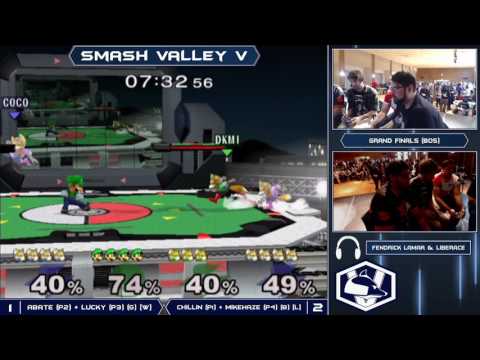 Smash Valley V Melee Doubles - Abate + Lucky (G) vs Chillin + MikeHaze (B) - Grand Finals