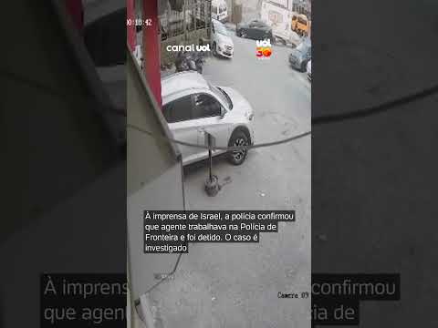 Vídeo: Policial israelense joga bomba de gás dentro de carro com palestinos