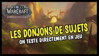 ON DÉCOUVRE LES DONJONS DE SUJETS DIRECTEMENT EN JEU !! 🔥🔥