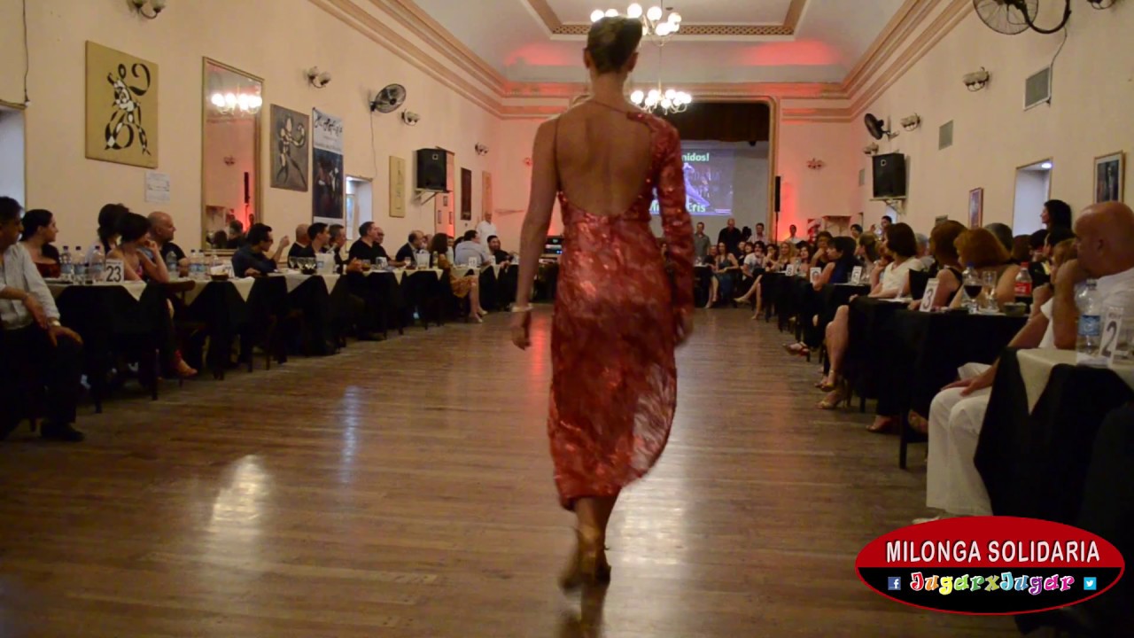 Michaela Böttinger y Cristian Miño en Milonga Solidaria JugarxJugar