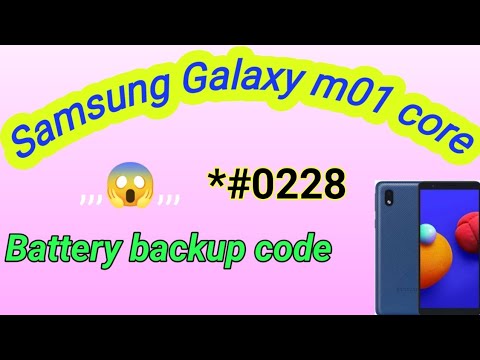 Samsung Galaxy m01 core battery breakup code///part 2