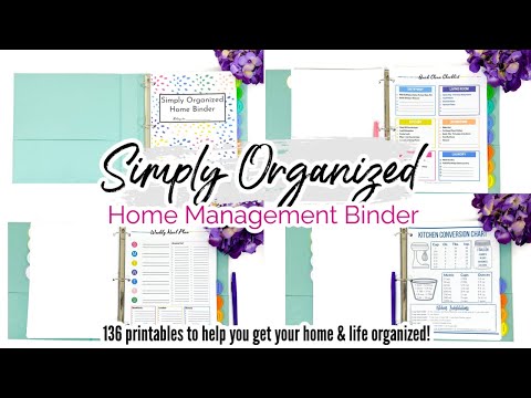 2023 SIMPLY ORGANIZED HOME BINDER | HOME MANAGEMENT BINDER KIT | ORGANIZED HOME