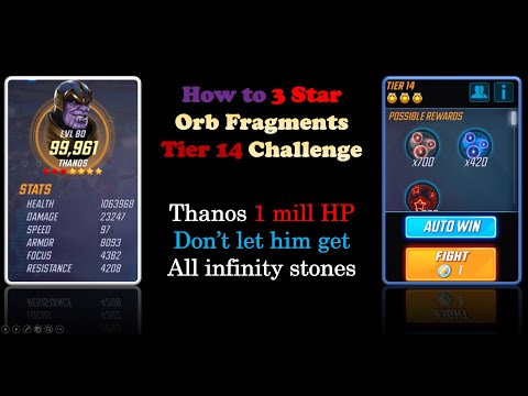 Orb Fragments Tier 14 Challenge - Marvel Strike Force
