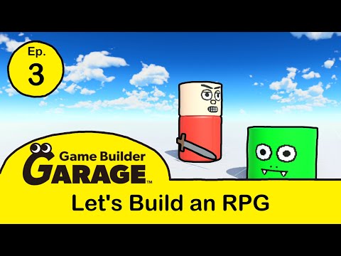 Let's Build an RPG in Game Builder Garage - Episode 3 (Working Sword, Enemy Death, Face Animation)