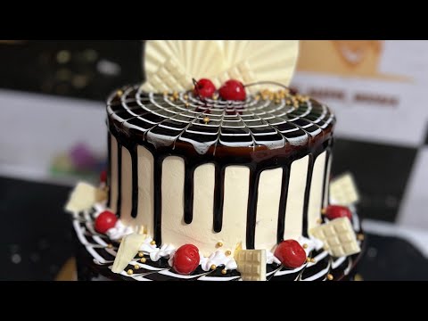 Beautiful Chocolate cake design # trending