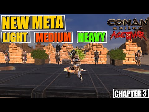 New Meta In Age Of War : Armor ,Weapons , Buffs ,Attributes - Conan Exiles Tips & Tricks - Chapter 3