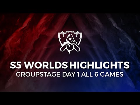 S5 Worlds 2015 HIGHLIGHTS Group Stage Day 1 All Games Highlights