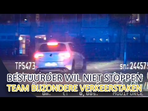 Achtervolging door Team Bijzondere Verkeerstaken, Midden-Nederland - Lachgas en artikel 9 (Politie)
